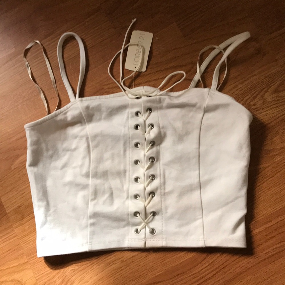 New lace up tank